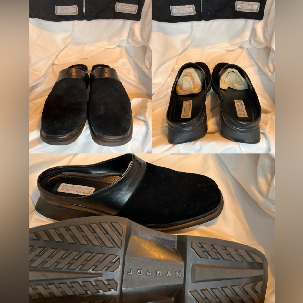 Jordan 2 3 R&B Loafer. Black. Suede and Leather. Size 10.5. Worn maybe twice.